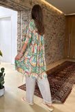 Made in Italy Cosmic Smock Tunic Greens 